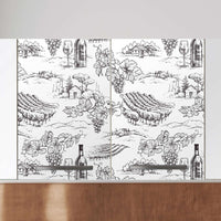 Klebefolie für die Küche Vineyard - Wandschrank 80x60 cm - Zoom