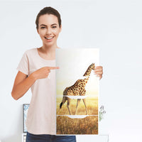 Klebefolie für Möbel Savanna Giraffe - IKEA Alex 5 Schubladen - Folie