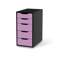 Klebefolie für Möbel Flieder Light - IKEA Alex 5 Schubladen - schwarz