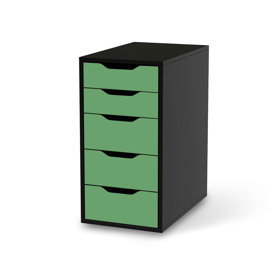 Klebefolie für Möbel Grün Light - IKEA Alex 5 Schubladen - schwarz