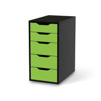 Klebefolie für Möbel Hellgrün Dark - IKEA Alex 5 Schubladen - schwarz