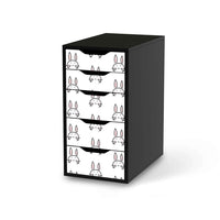 Klebefolie für Möbel Hoppel - IKEA Alex 5 Schubladen - schwarz