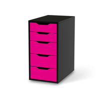 Klebefolie für Möbel Pink Dark - IKEA Alex 5 Schubladen - schwarz