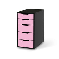 Klebefolie für Möbel Pink Light - IKEA Alex 5 Schubladen - schwarz