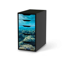 Klebefolie für Möbel Underwater World - IKEA Alex 5 Schubladen - schwarz