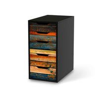 Klebefolie für Möbel Wooden - IKEA Alex 5 Schubladen - schwarz