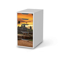 Klebefolie für Möbel Angkor Wat - IKEA Alex 5 Schubladen - weiss