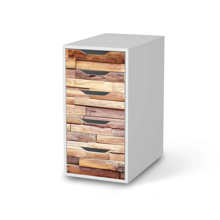 Klebefolie für Möbel Artwood - IKEA Alex 5 Schubladen - weiss
