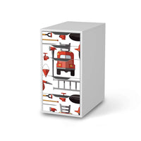 Klebefolie für Möbel Firefighter - IKEA Alex 5 Schubladen - weiss
