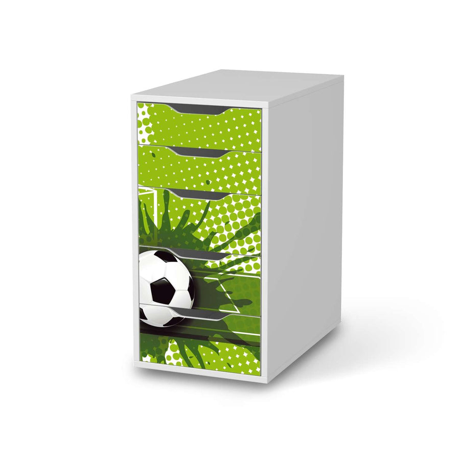 Klebefolie für Möbel Goal - IKEA Alex 5 Schubladen - weiss