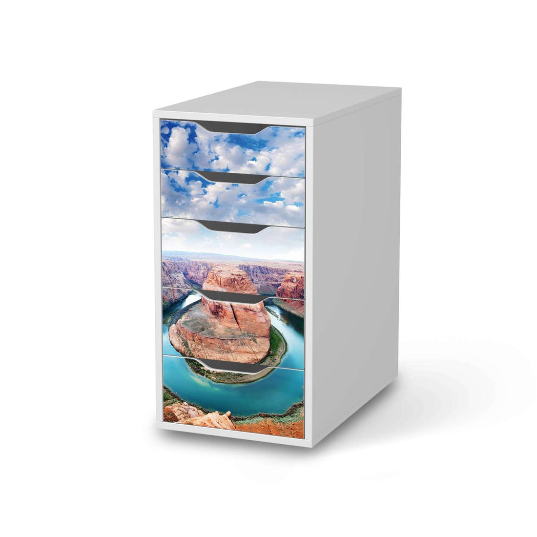 Klebefolie für Möbel Grand Canyon - IKEA Alex 5 Schubladen - weiss