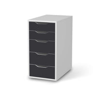 Klebefolie für Möbel Grau Dark - IKEA Alex 5 Schubladen - weiss