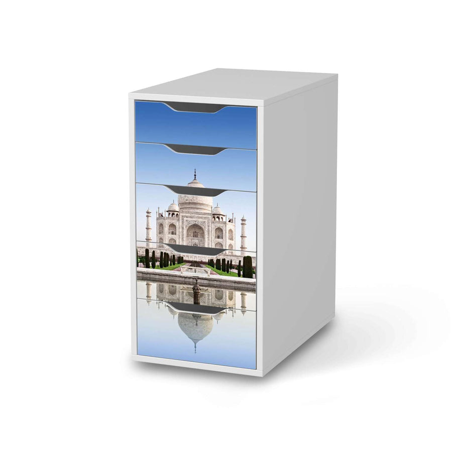 Klebefolie für Möbel Taj Mahal - IKEA Alex 5 Schubladen - weiss