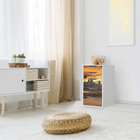 Klebefolie für Möbel Angkor Wat - IKEA Alex 5 Schubladen - Wohnzimmer