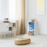 Klebefolie für Möbel Caribbean - IKEA Alex 5 Schubladen - Wohnzimmer
