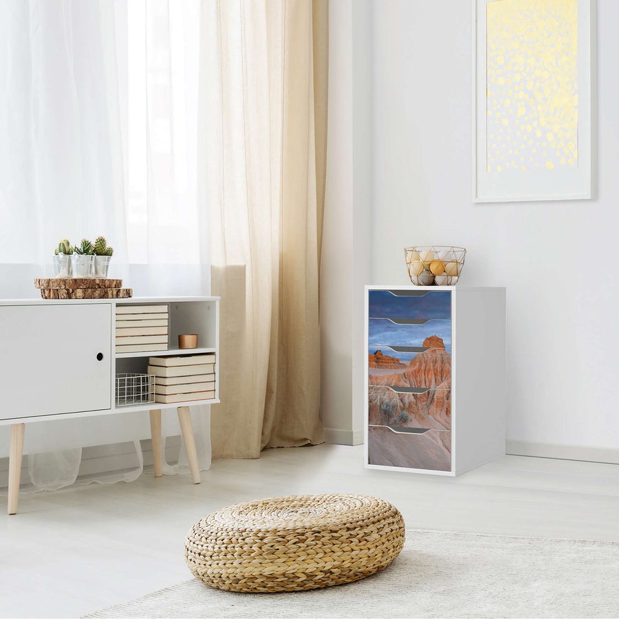 Klebefolie für Möbel Outback Australia - IKEA Alex 5 Schubladen - Wohnzimmer