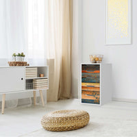 Klebefolie für Möbel Wooden - IKEA Alex 5 Schubladen - Wohnzimmer