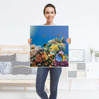 Klebefolie für Möbel Coral Reef - IKEA Besta Regal 1 Türe - Folie