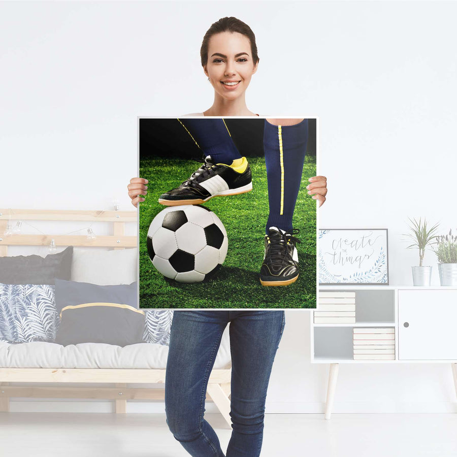 Klebefolie für Möbel Fussballstar - IKEA Besta Regal 1 Türe - Folie