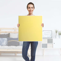 Klebefolie für Möbel Gelb Light - IKEA Besta Regal 1 Türe - Folie
