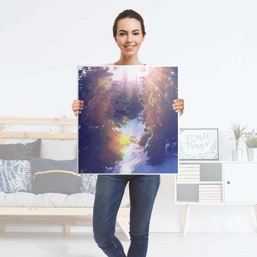 Klebefolie für Möbel Lichtflut - IKEA Besta Regal 1 Türe - Folie
