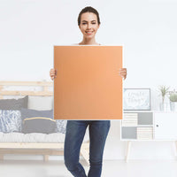 Klebefolie für Möbel Orange Light - IKEA Besta Regal 1 Türe - Folie