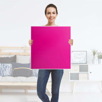 Klebefolie für Möbel Pink Dark - IKEA Besta Regal 1 Türe - Folie