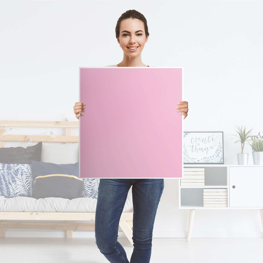 Klebefolie für Möbel Pink Light - IKEA Besta Regal 1 Türe - Folie
