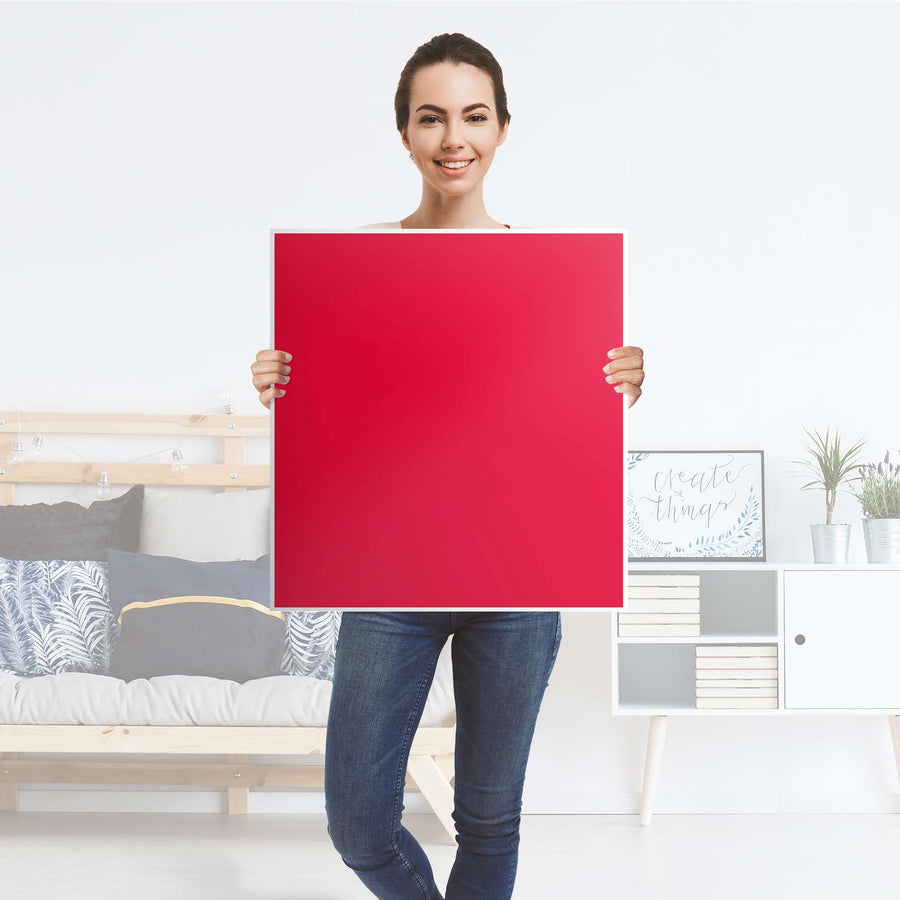 Klebefolie für Möbel Rot Light - IKEA Besta Regal 1 Türe - Folie