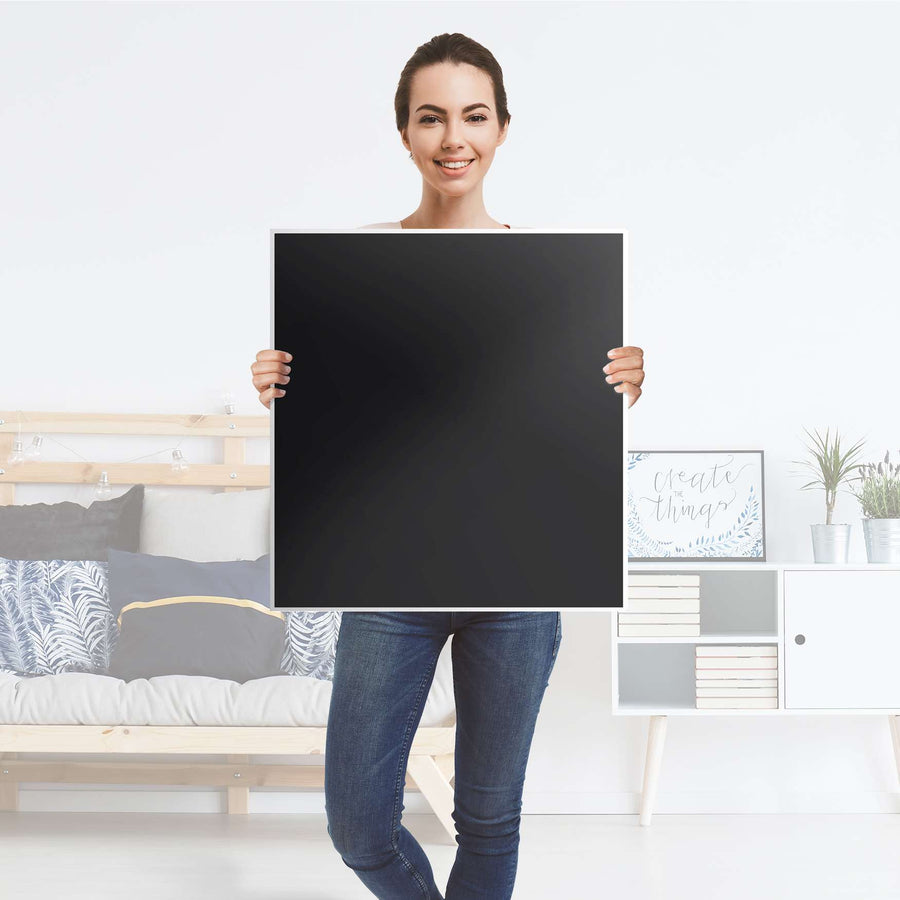 Klebefolie für Möbel Schwarz - IKEA Besta Regal 1 Türe - Folie