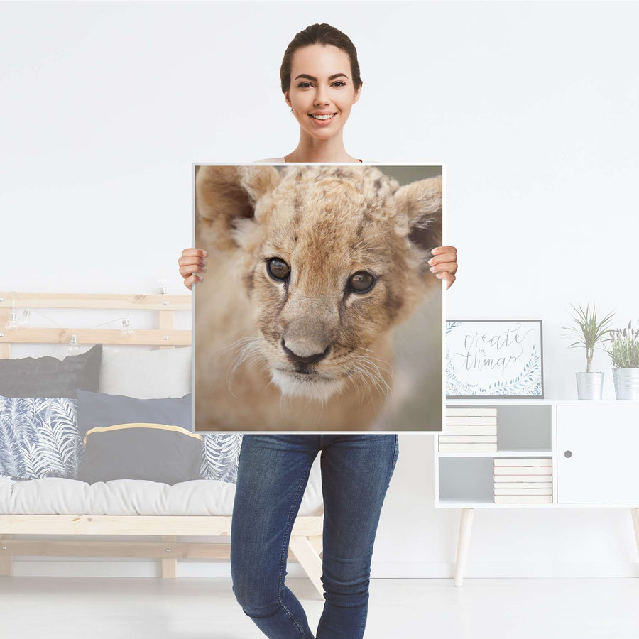 Klebefolie für Möbel Simba - IKEA Besta Regal 1 Türe - Folie
