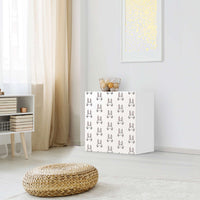 Klebefolie für Möbel Hoppel - IKEA Besta Regal 1 Türe - Kinderzimmer