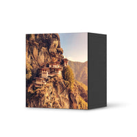 Klebefolie für Möbel Bhutans Paradise - IKEA Besta Regal 1 Türe - schwarz