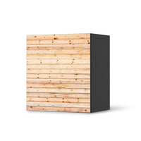 Klebefolie für Möbel Bright Planks - IKEA Besta Regal 1 Türe - schwarz