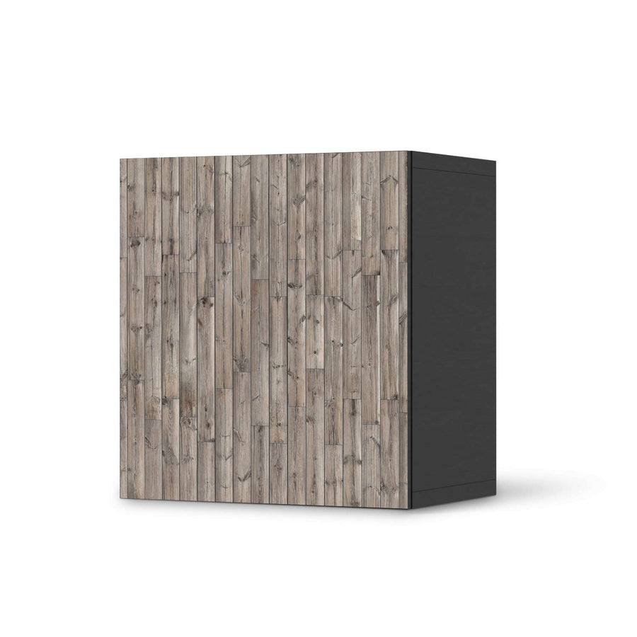 Klebefolie für Möbel Dark washed - IKEA Besta Regal 1 Türe - schwarz