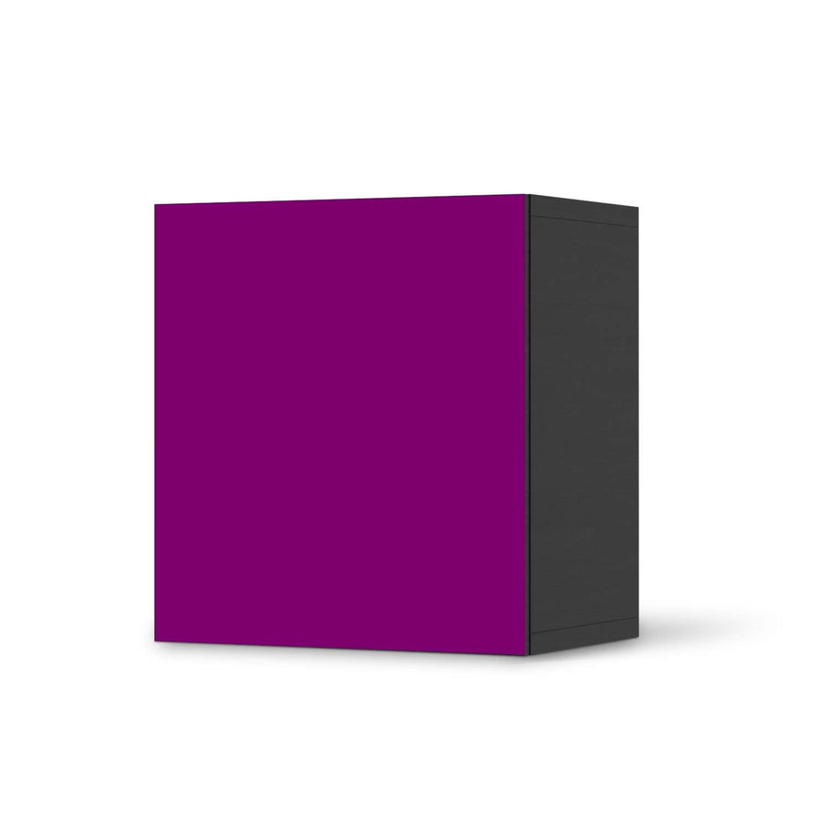 Klebefolie für Möbel Flieder Dark - IKEA Besta Regal 1 Türe - schwarz