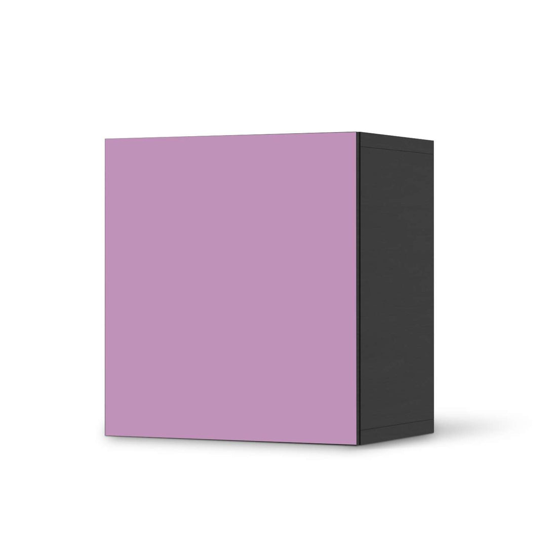 Klebefolie für Möbel Flieder Light - IKEA Besta Regal 1 Türe - schwarz