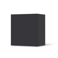Klebefolie für Möbel Grau Dark - IKEA Besta Regal 1 Türe - schwarz