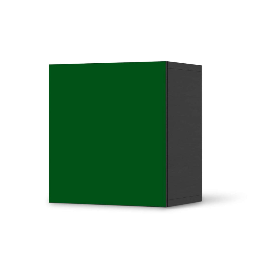 Klebefolie für Möbel Grün Dark - IKEA Besta Regal 1 Türe - schwarz