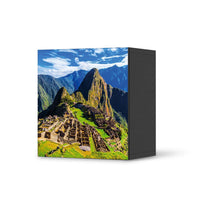 Klebefolie für Möbel Machu Picchu - IKEA Besta Regal 1 Türe - schwarz