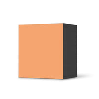 Klebefolie für Möbel Orange Light - IKEA Besta Regal 1 Türe - schwarz