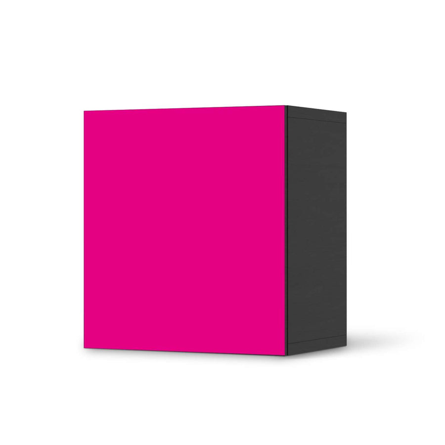 Klebefolie für Möbel Pink Dark - IKEA Besta Regal 1 Türe - schwarz