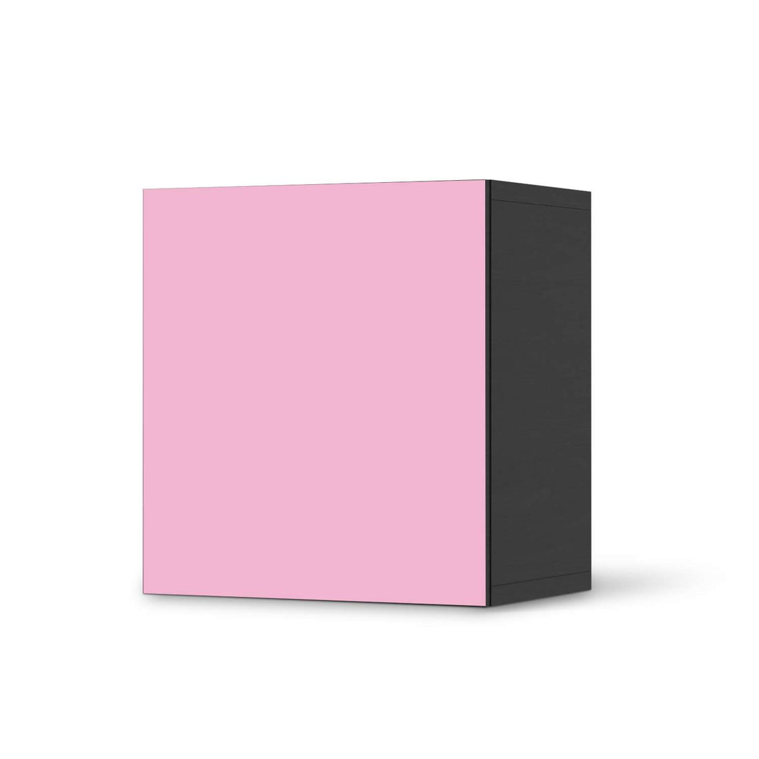 Klebefolie für Möbel Pink Light - IKEA Besta Regal 1 Türe - schwarz