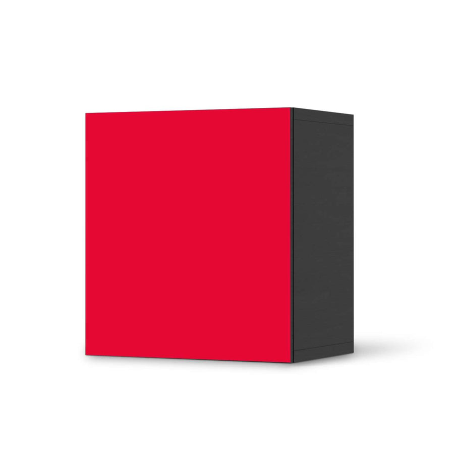Klebefolie für Möbel Rot Light - IKEA Besta Regal 1 Türe - schwarz