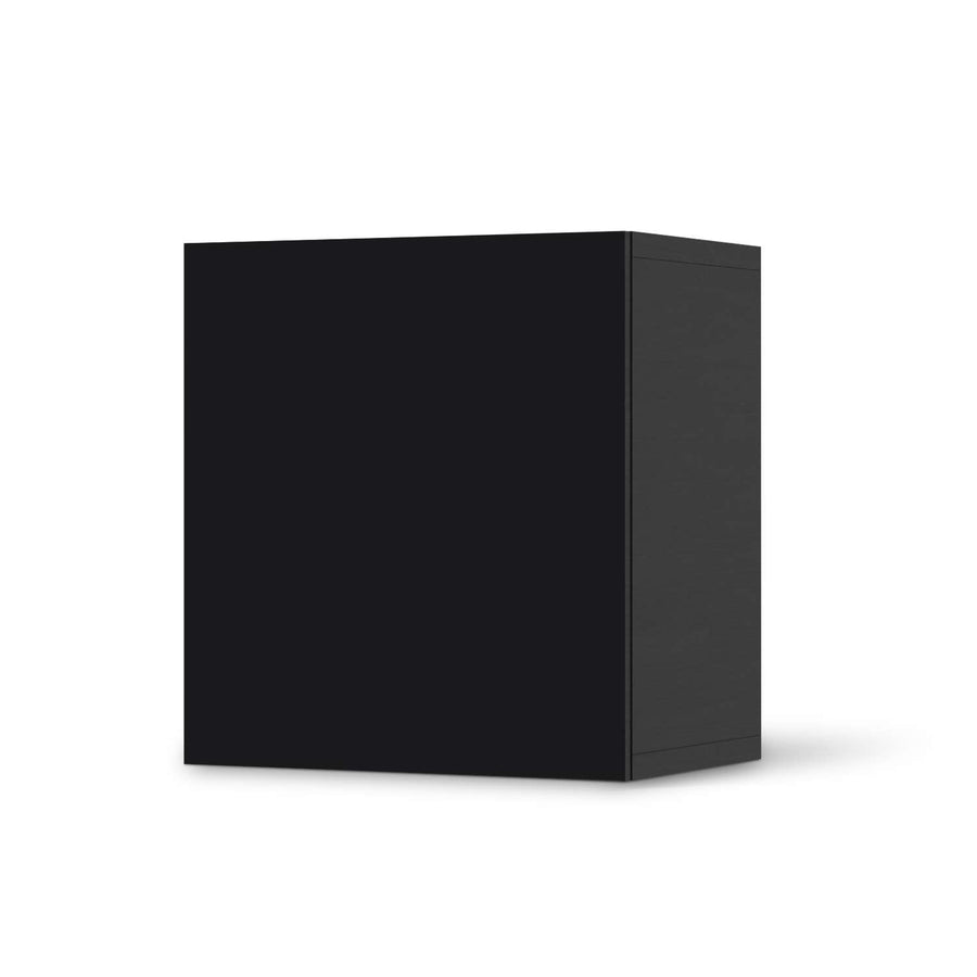 Klebefolie für Möbel Schwarz - IKEA Besta Regal 1 Türe - schwarz