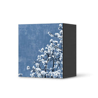 Klebefolie für Möbel Spring Tree - IKEA Besta Regal 1 Türe - schwarz