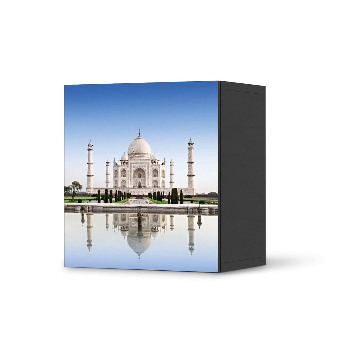 Klebefolie für Möbel Taj Mahal - IKEA Besta Regal 1 Türe - schwarz
