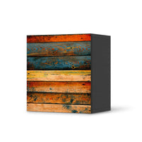 Klebefolie für Möbel Wooden - IKEA Besta Regal 1 Türe - schwarz