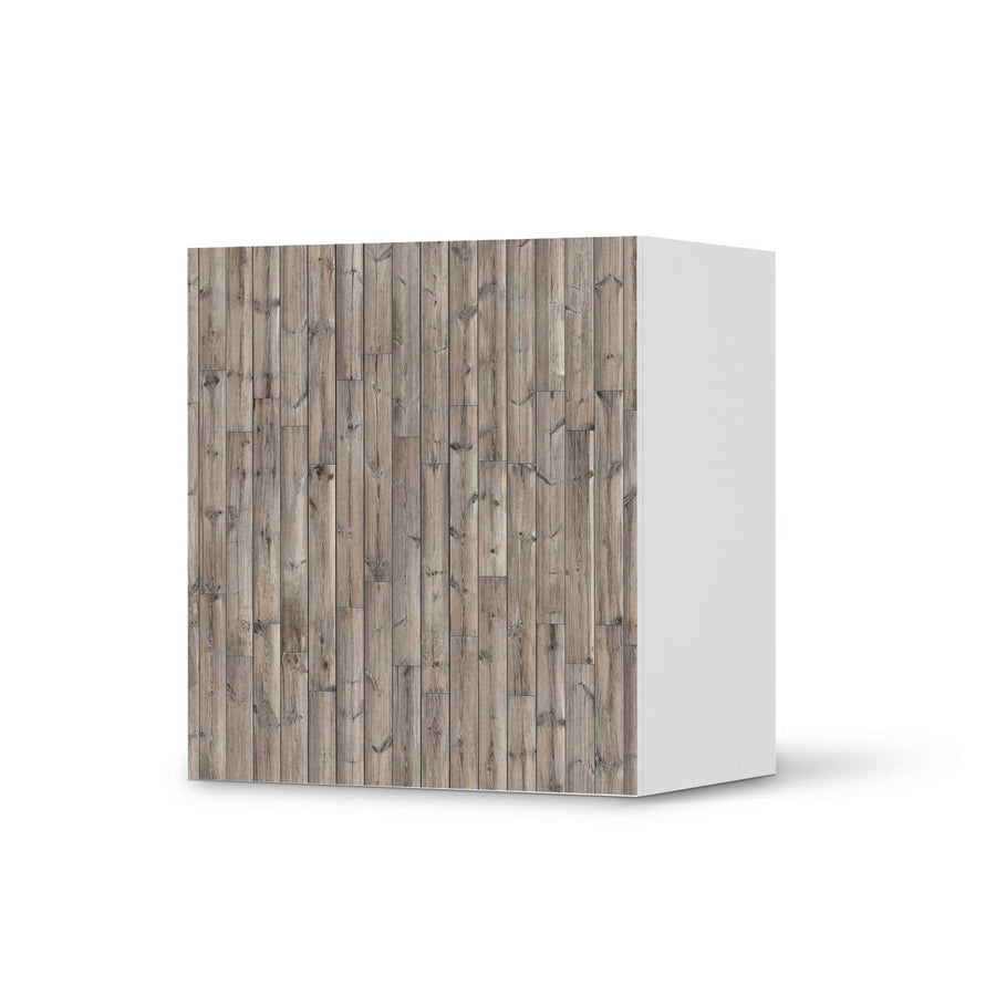 Klebefolie für Möbel Dark washed - IKEA Besta Regal 1 Türe  - weiss