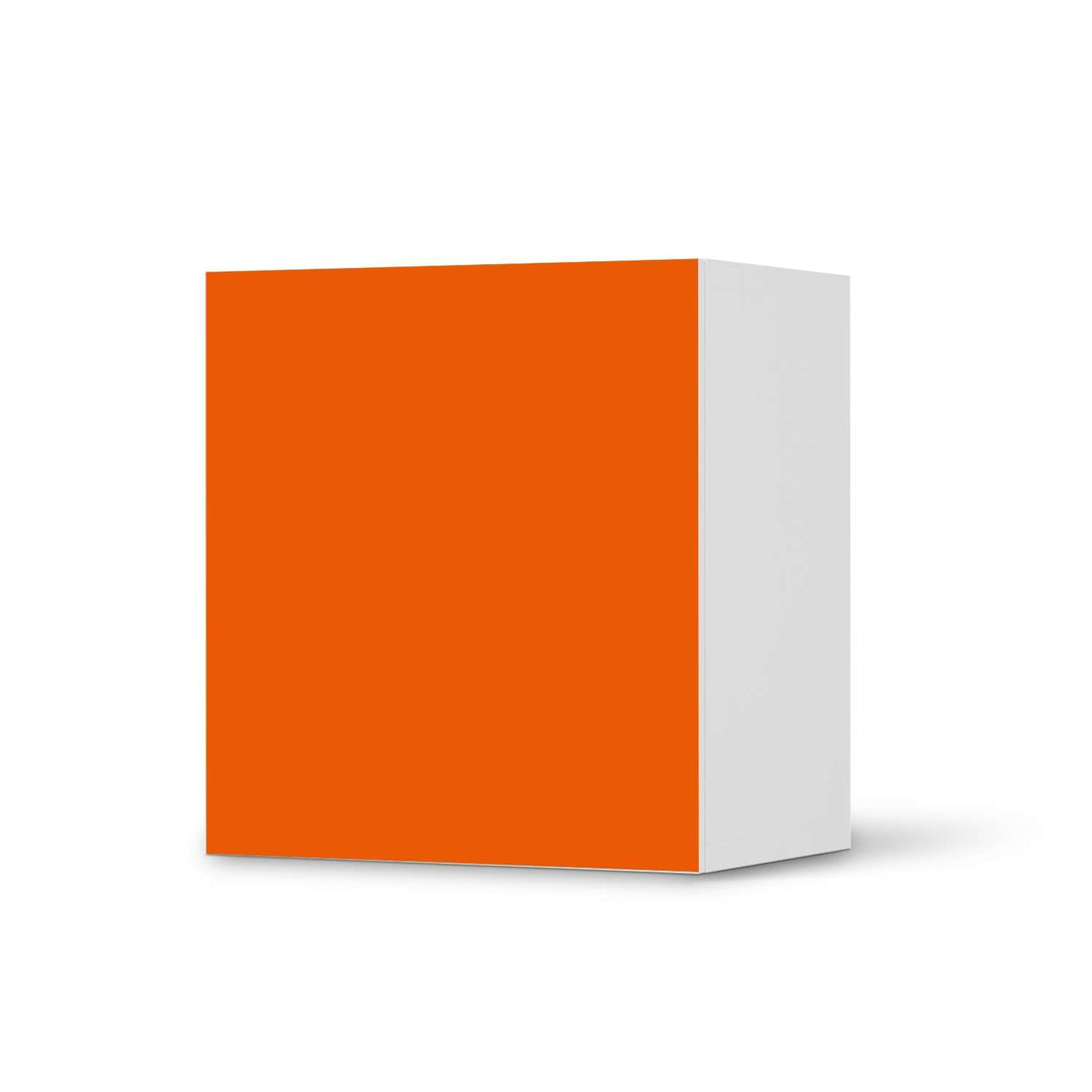 Klebefolie für Möbel Orange Dark - IKEA Besta Regal 1 Türe  - weiss